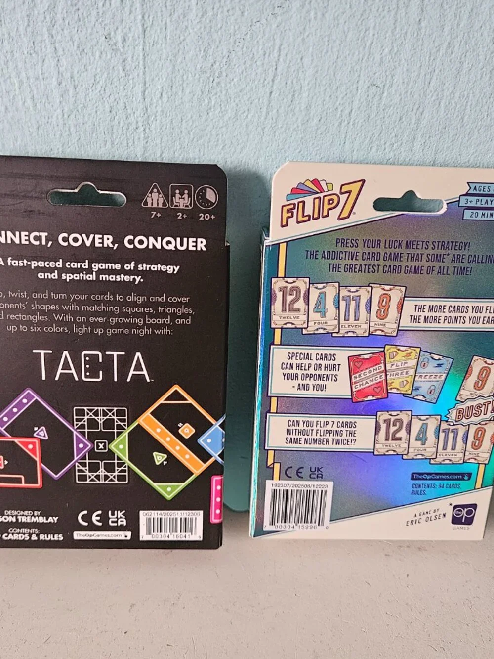 Tacta Flip 7 Card Game gaming lot Holographic Edition New/Sealed by The Op 7+